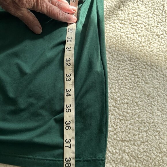 Women’s Side Ruched Jersey Knit Tank Body Con Dress Green Size M - Picture 8 of 8